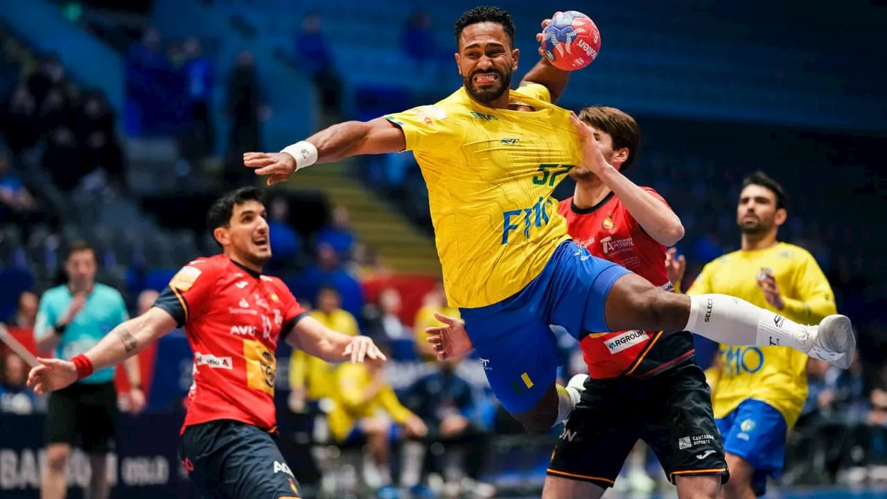 Brasil vence Espanha no Mundial de Handebol e encara a Dinamarca nas quartas