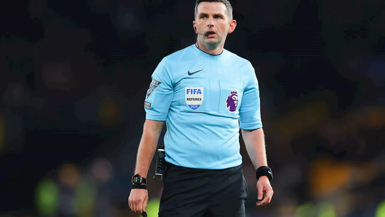 Police investigate death threats sent to Premier League referee Michael Oliver after Myles Lewis-Skelly red...