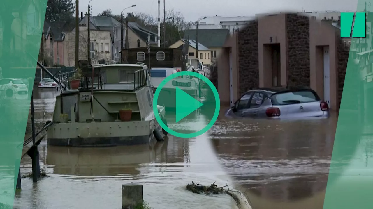 Des inondations à Rennes après la tempête Herminia, plusieurs départements en vigilance orange