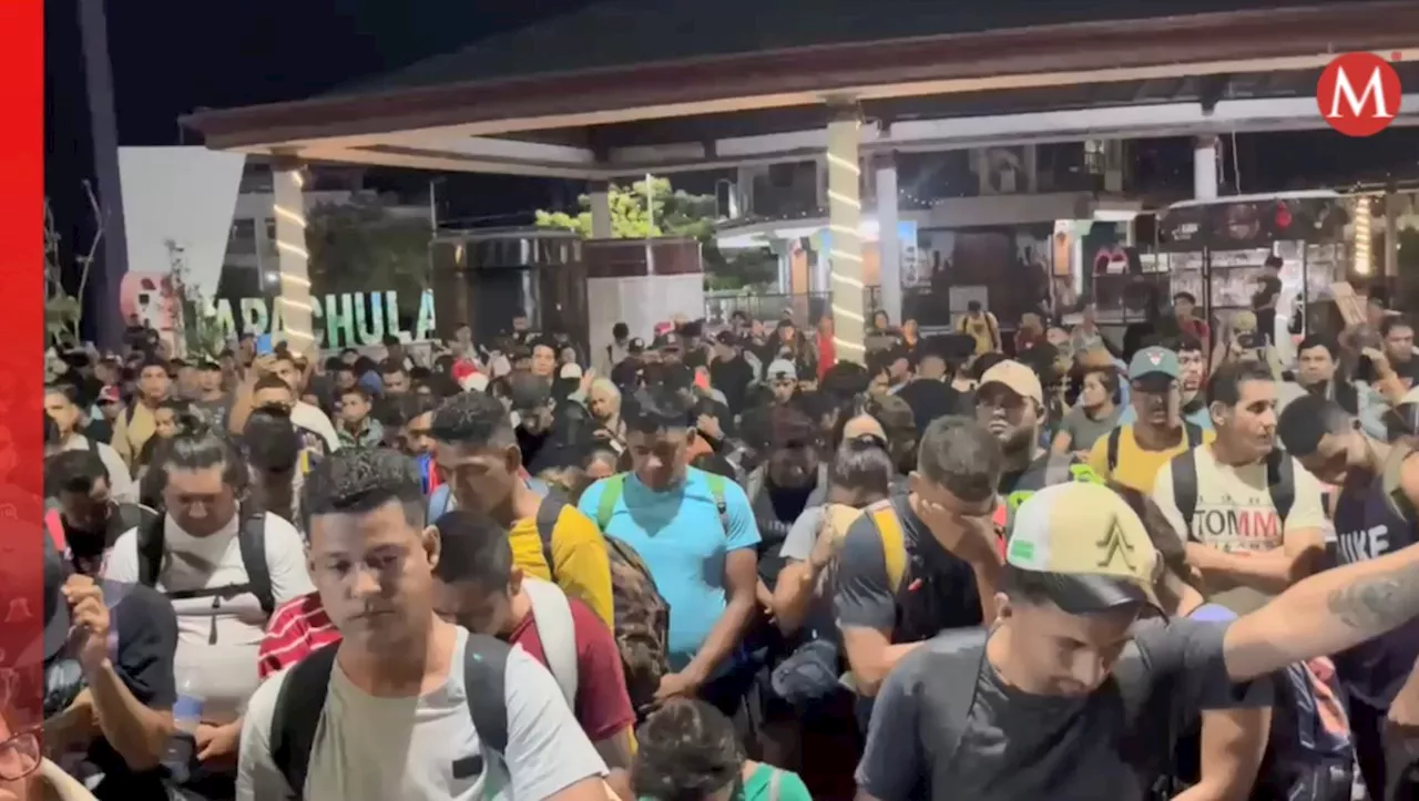 Nueva caravana migrante sale de Chiapas rumbo a frontera con Estados Unidos