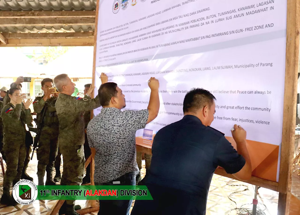 10 Sulu barangays declared as gun-free, peace-centered