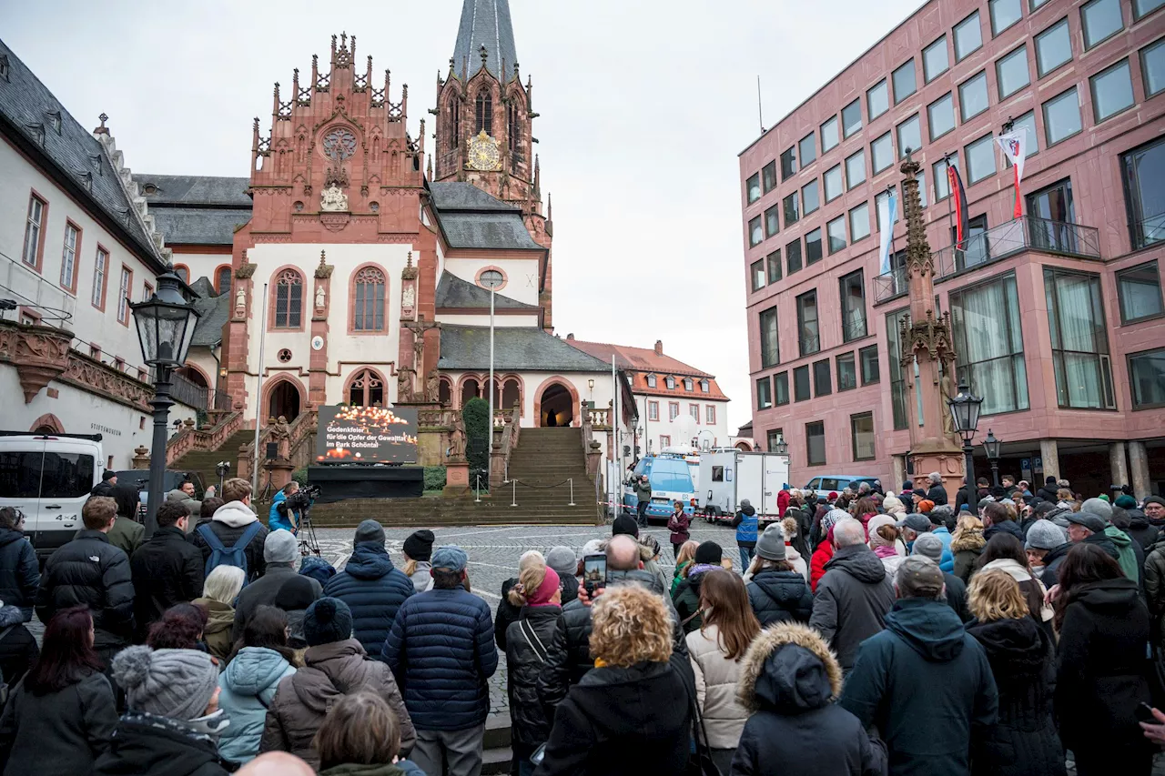 Aschaffenburg trauert den Opfern einer Messerattacke