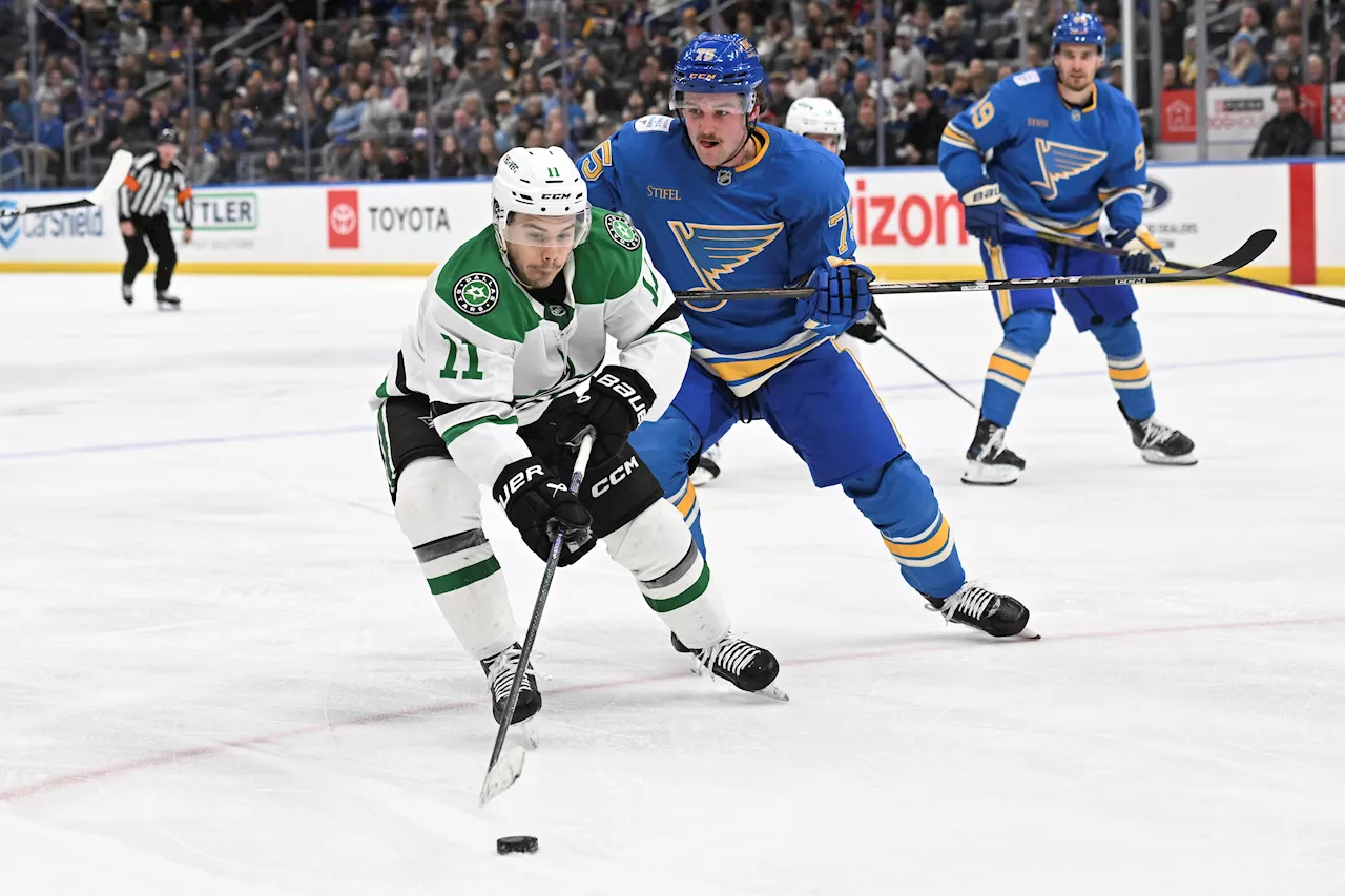 Stars Blank Blues 2-0 Behind Dadonov's Goal and DeSmith's Shutout