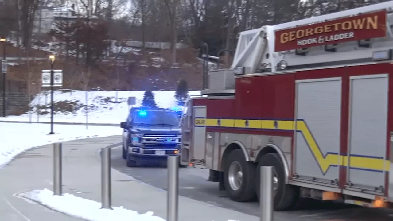 Teacher and Police Officer Extinguish Fire at Massachusetts High School