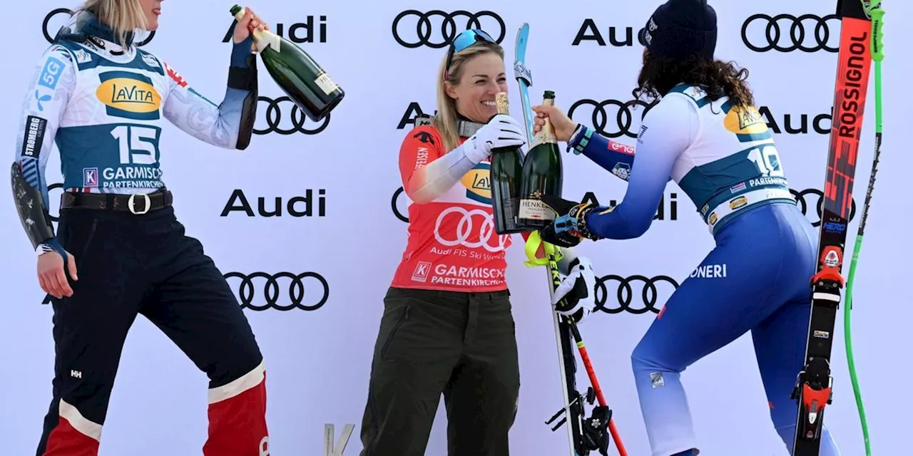 Lara Gut-Behrami gewinnt den Super-G in Garmisch-Partenkirchen, Lindsey Vonn kämpft sich zurück