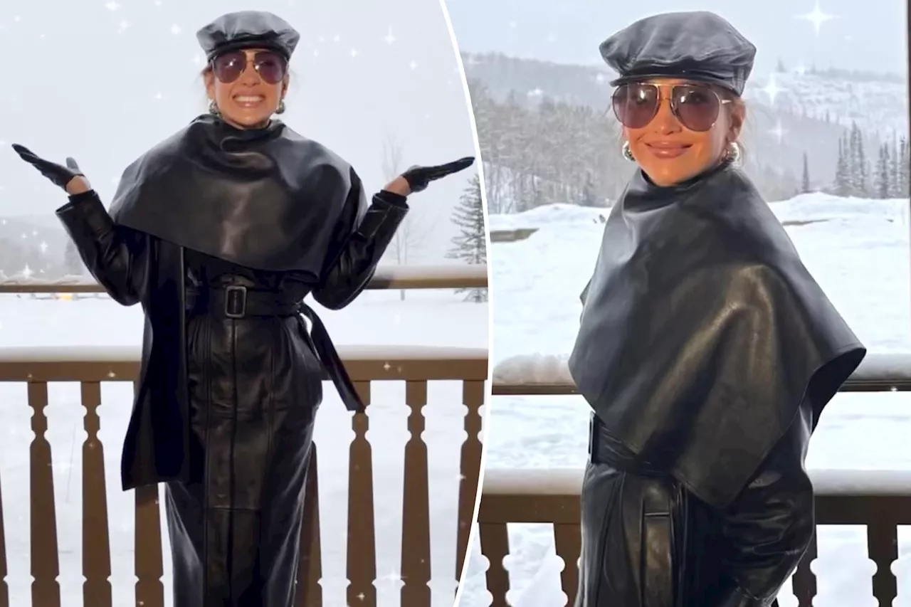 Jennifer Lopez rocks edgy all-leather look for Sundance Film Festival