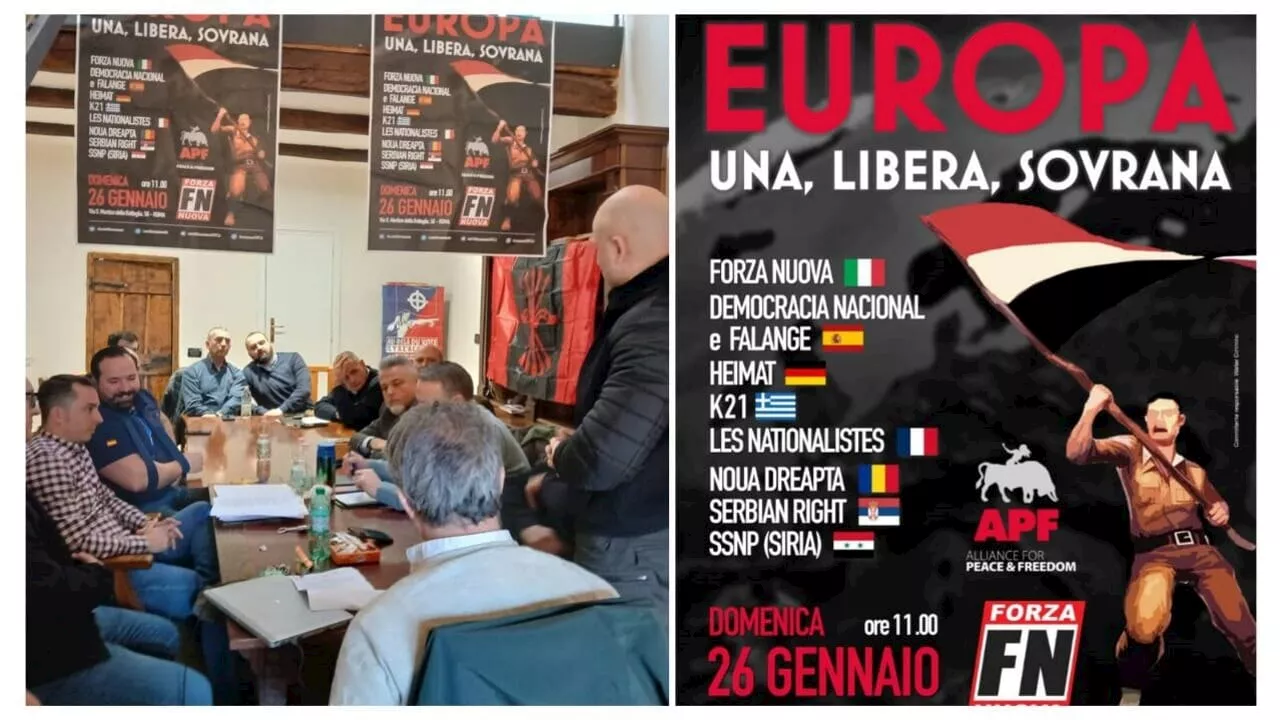 Forza Nuova: raduno internazionale di estremisti a Roma, Fiore: 'Il fascismo sta vincendo'