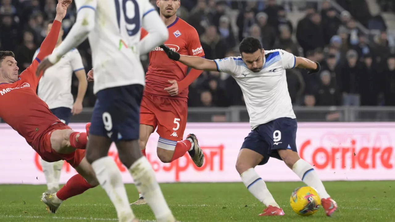 Lazio-Fiorentina 1-2: Marusic segna nel recupero, Pedro fermato dal palo