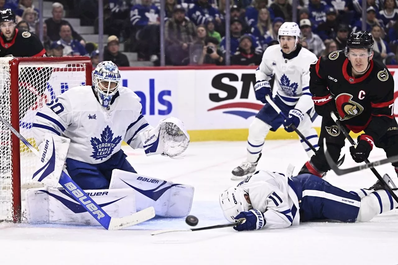 Pinto lifts Senators to 2-1 win over Maple Leafs