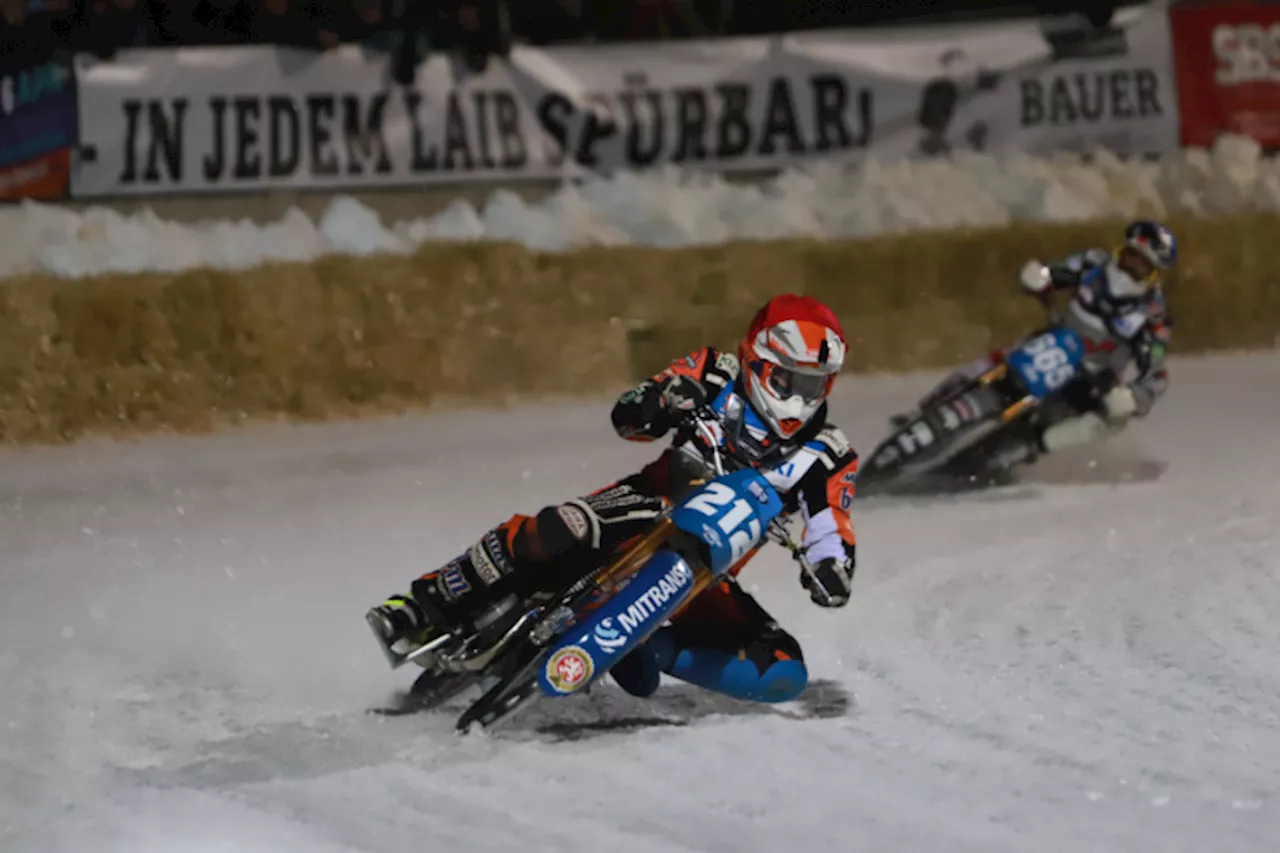 Luca Bauers Triumph im Eisspeedway platzt im Finale