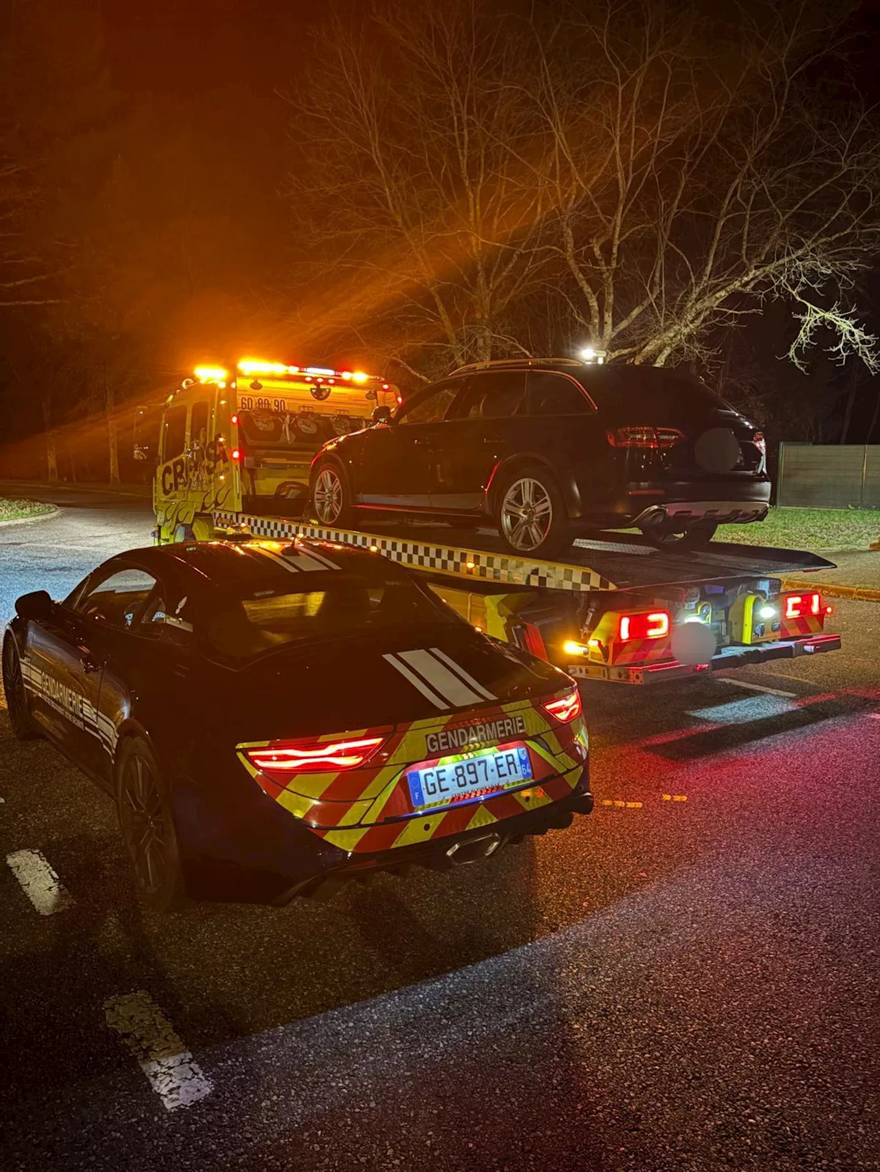 Pays basque : un Landais roulait à 230 km/h sur une portion de route limitée à 110 km/h, positif à l’alcool