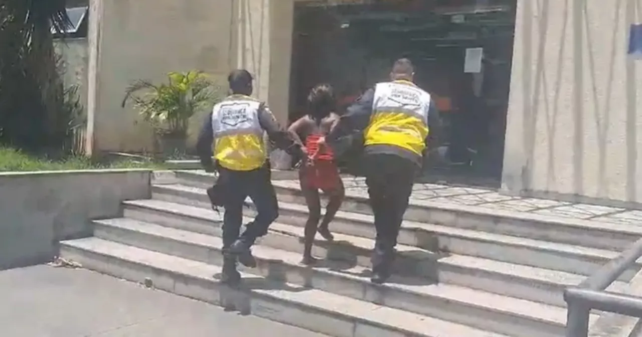 Mulher presa após atacar vítima com seringa contendo líquido vermelho no Rio de Janeiro