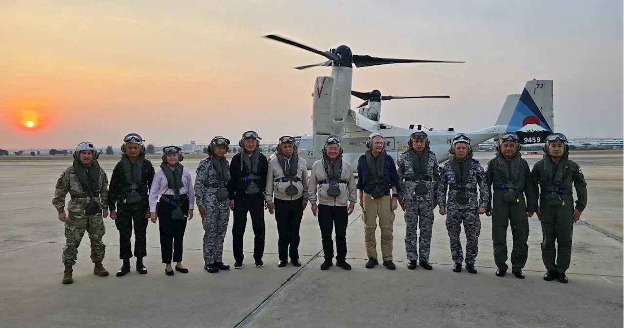 ‘ภูมิธรรม’ ปัดคุยเรื่อง F16 หลังขึ้นเรือ USS Carl Vinson กองทัพสหรัฐฯ ชมแสนยานุภาพ