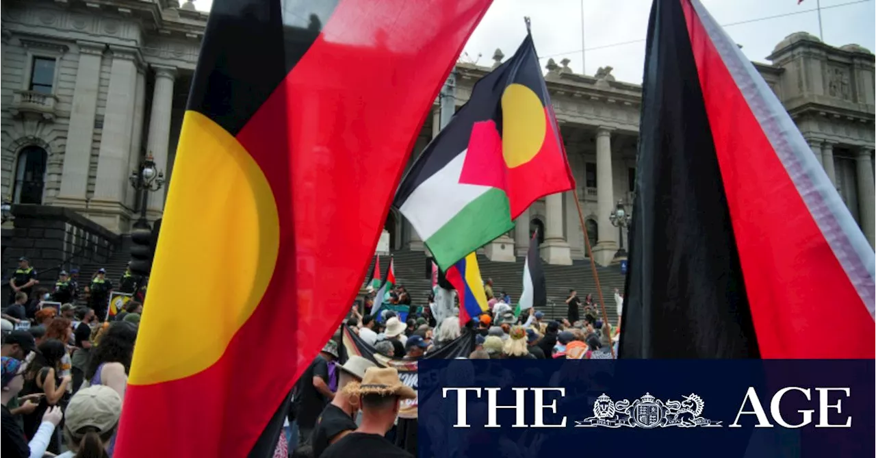 Tens of thousands join Invasion Day rally as Melbourne marks Australia Day