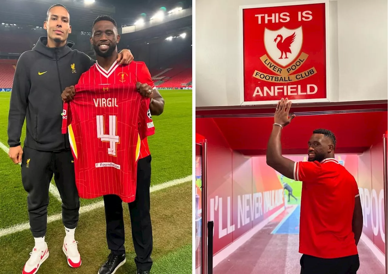 Springboks Captain Siya Kolisi Meets Liverpool Skipper Virgil van Dijk