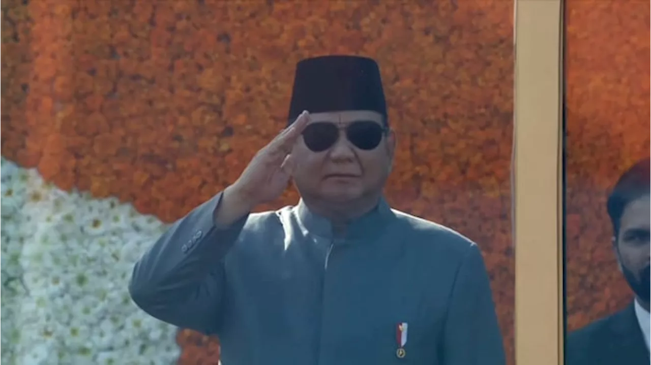 Momen Bangga Prabowo Terima Salam Hormat Kontingen RI di Parade Hari Republik India