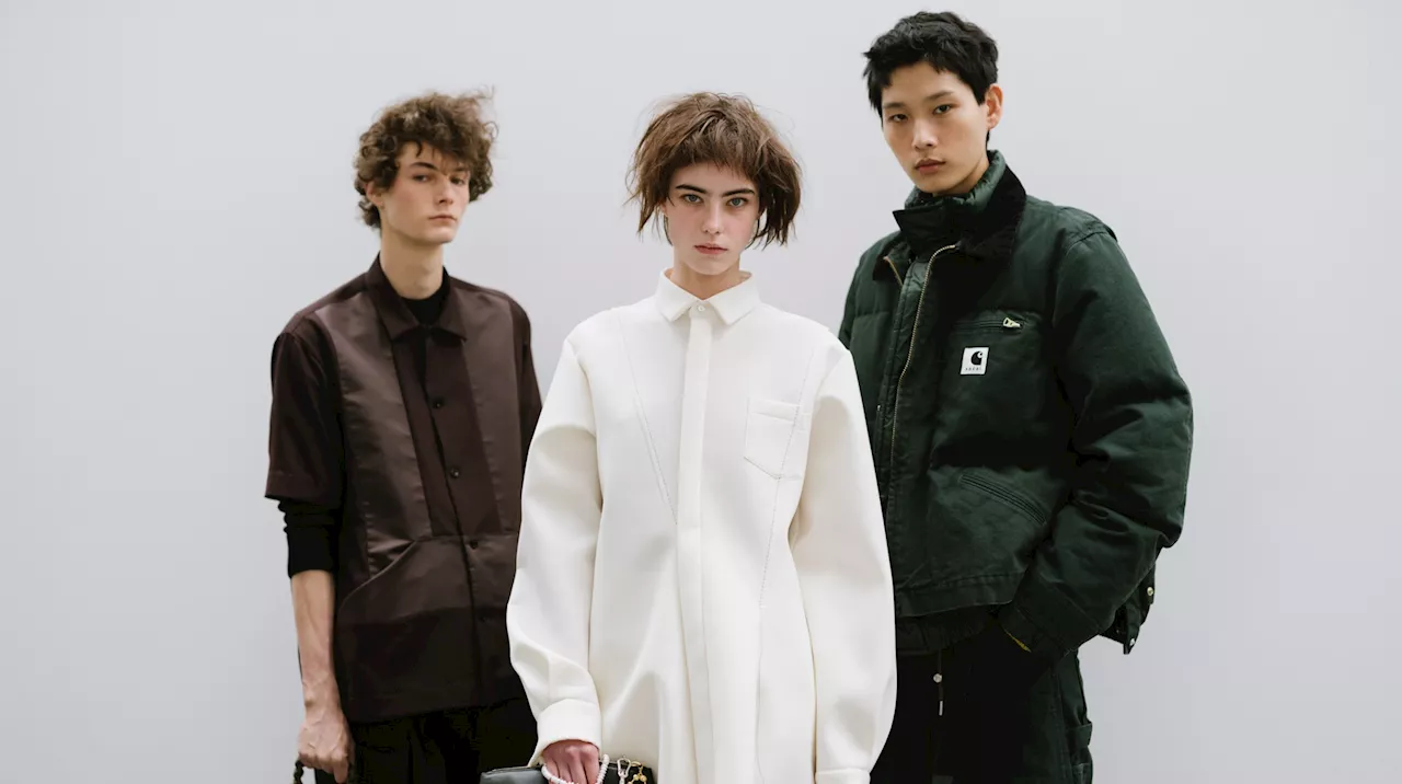 Backstage at Sacai Fall 2025 Ready-to-Wear Show at Paris Fashion Week