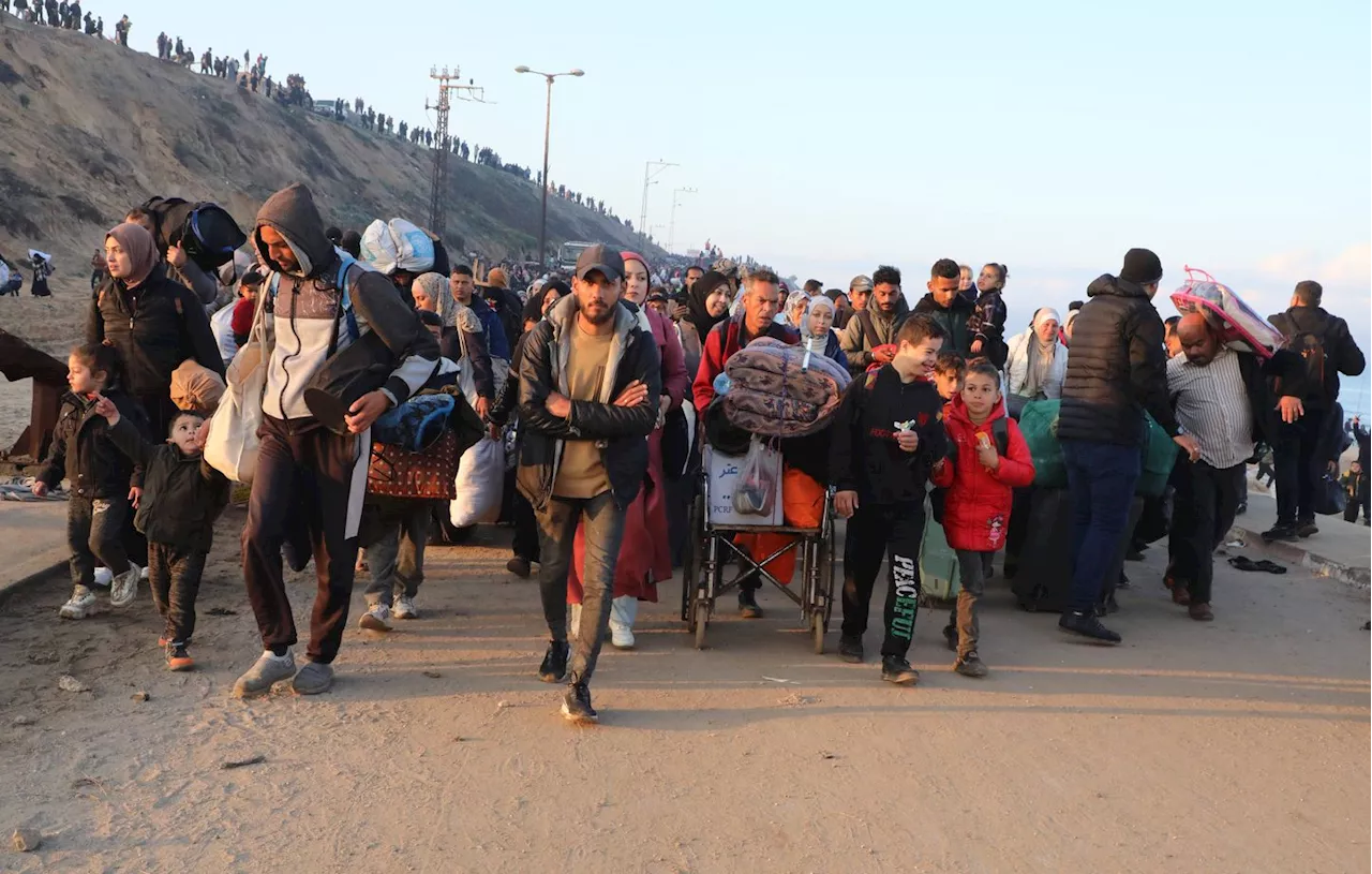 Marée humaine vers le nord de Gaza après un accord de trêve