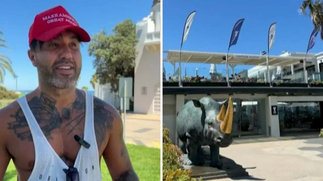 Melbourne man Angelo Notta left ‘embarrassed’ over being asked to remove MAGA hat at St Kilda bar Captain Baxter