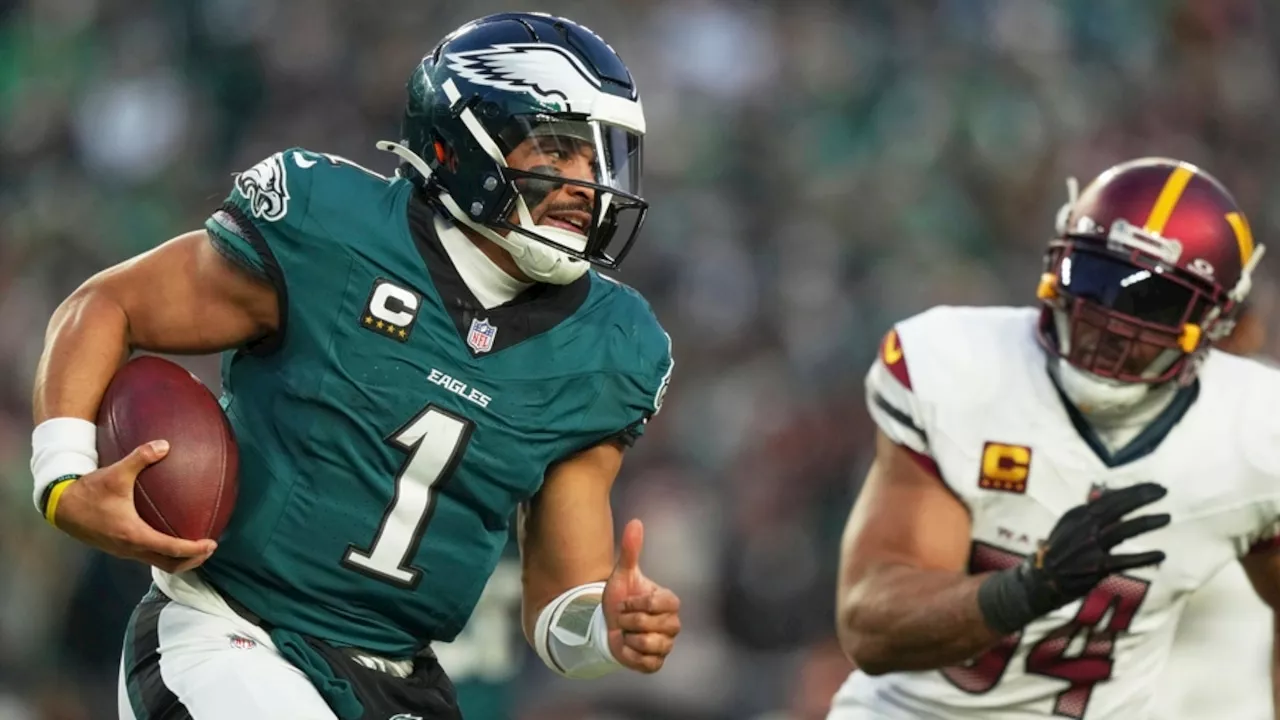 NFL playoffs: Jalen Hurts sets record as Eagles advance to Super Bowl