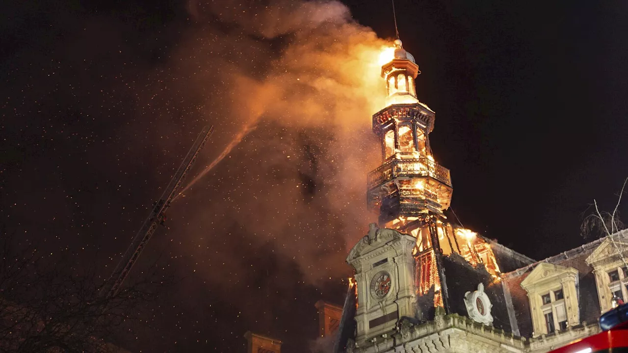 Fire Damages Paris Town Hall, Bell Tower at Risk