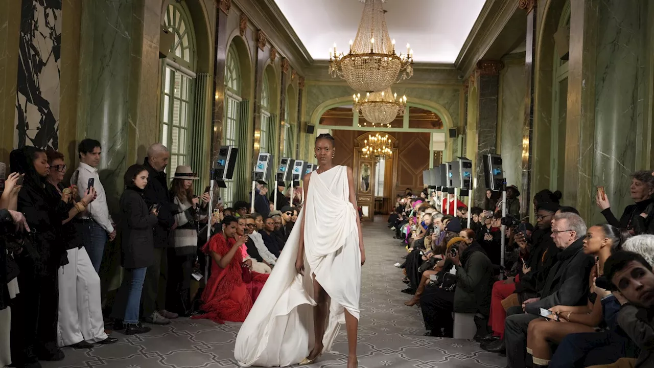 Imane Ayissi celebrates African craftsmanship with modern elegance at Paris Couture Week