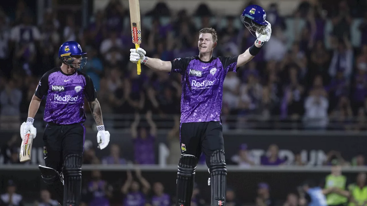 Owen ties Big Bash record with 39-ball century to help Hobart Hurricanes win final