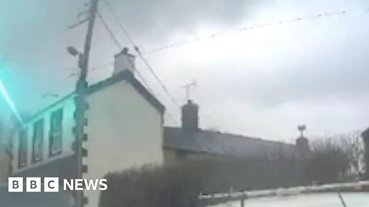 Lightning Strike Rips Roof Off House During Storm Éowyn in Cumbria