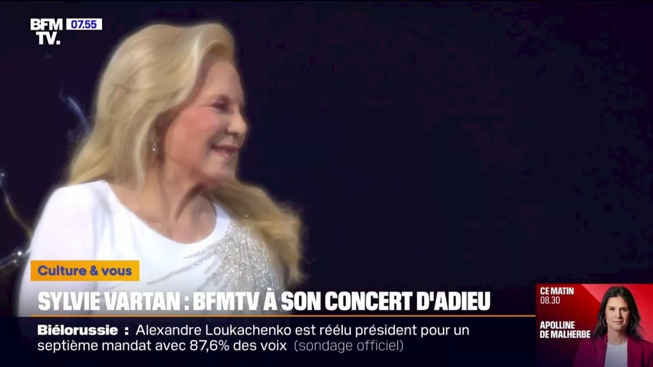 Sylvie Vartan a fait ses adieux à la scène lors d'un ultime concert à Paris