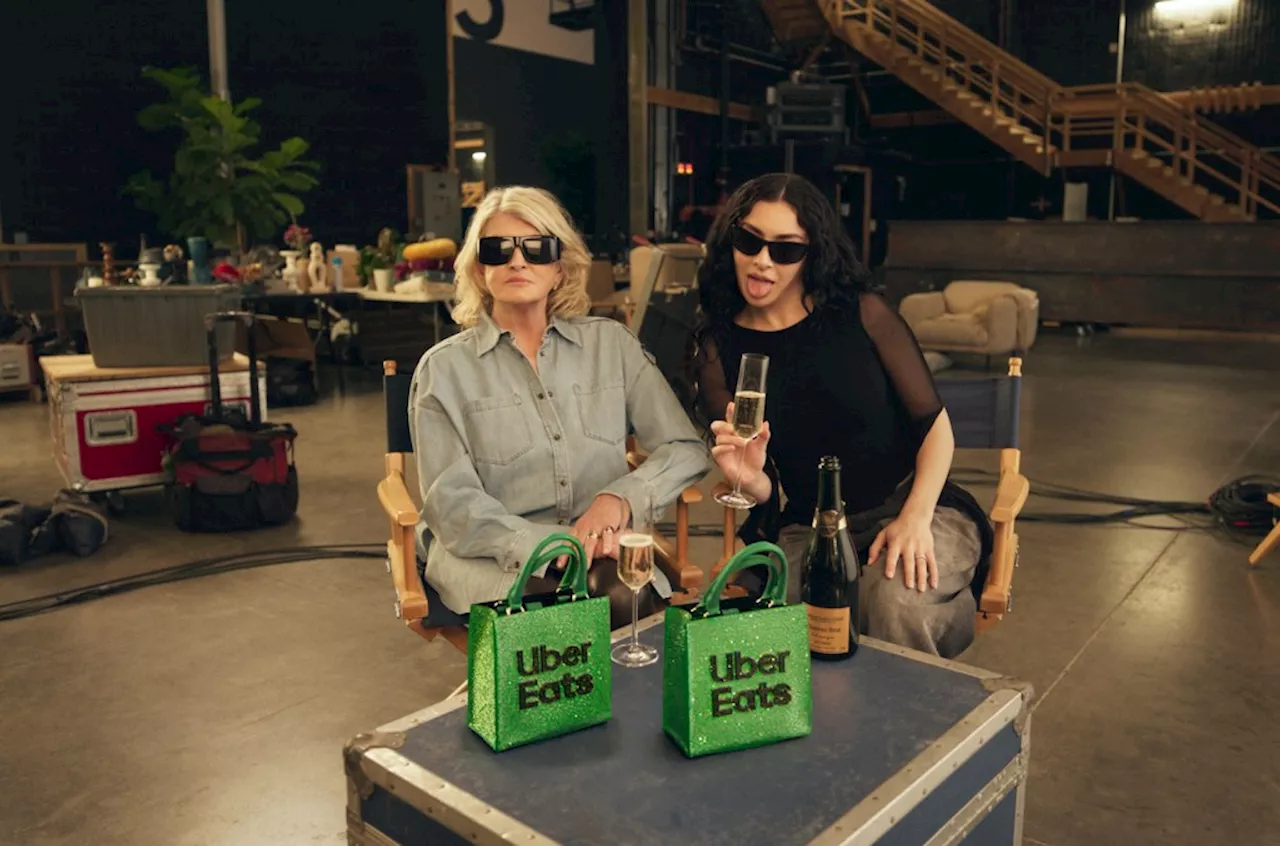 Charli XCX and Martha Stewart Teammate Up for Uber Eats Super Bowl Commercial