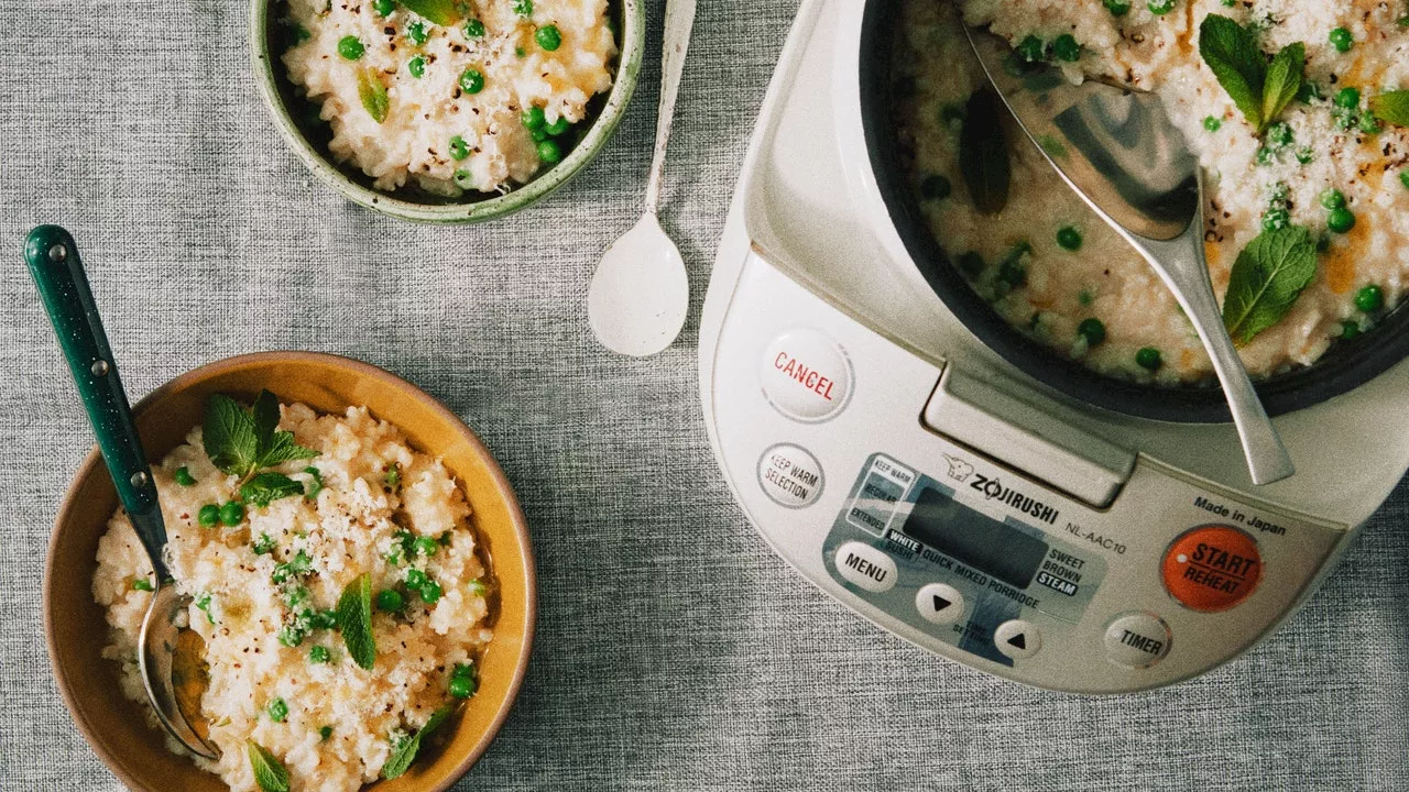 One-Pan Risotto in a Rice Cooker