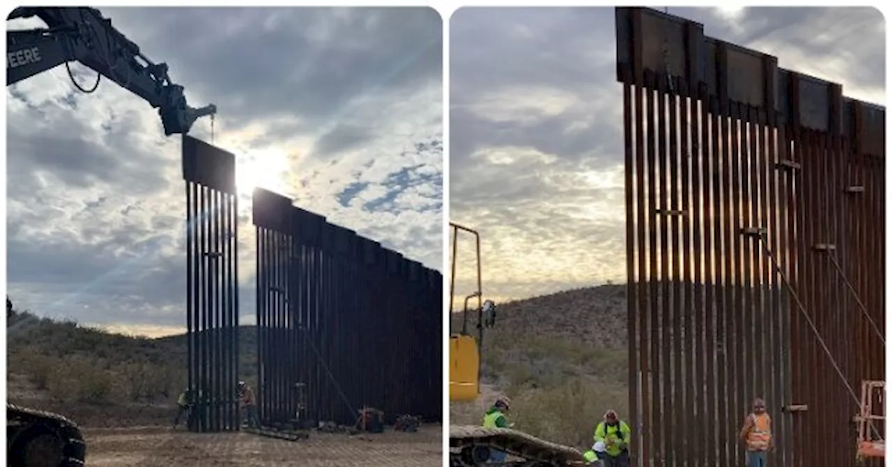 U.S. Customs Builds New Wall Panels to Close Border Gaps