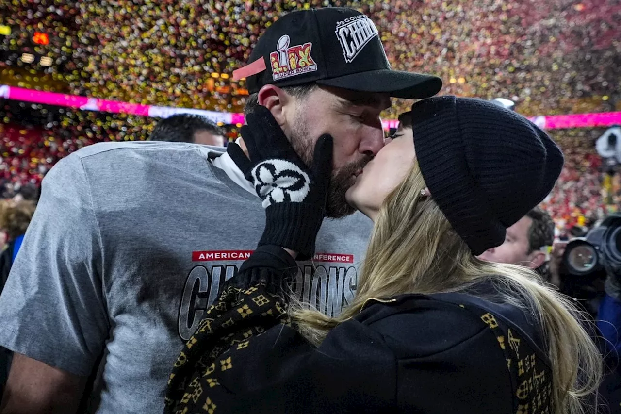 Taylor Swift cheers on boyfriend Travis Kelce as Chiefs advance to third straight Super Bowl