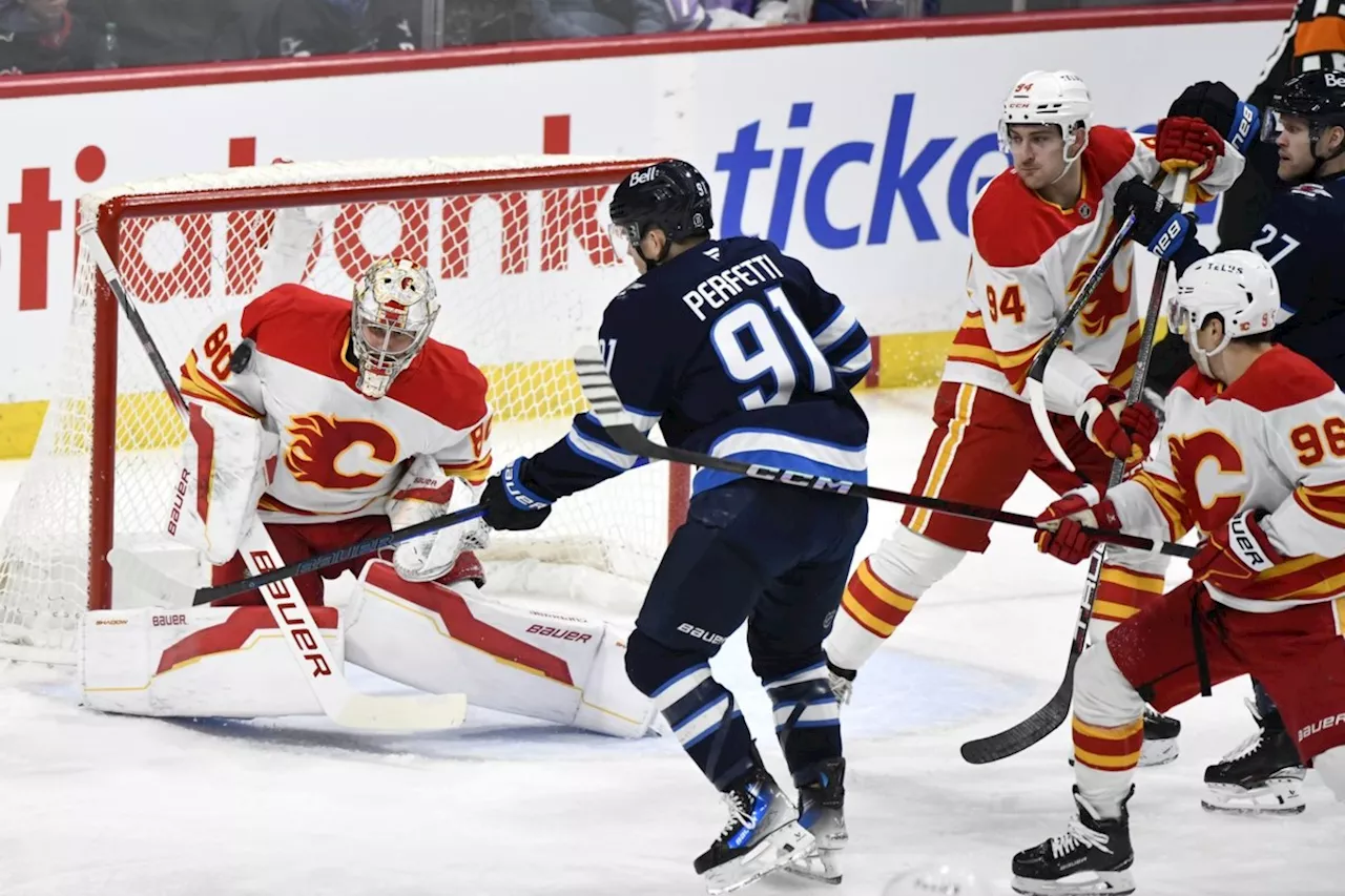 Vilardi nets four points as Jets cool off Flames 5-2