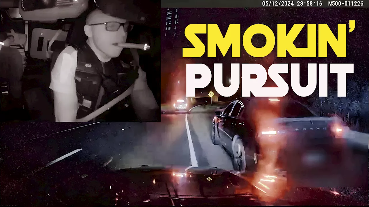 Virginia Trooper Chases Suspect at Triple-Digit Speeds While Smoking a Cigar