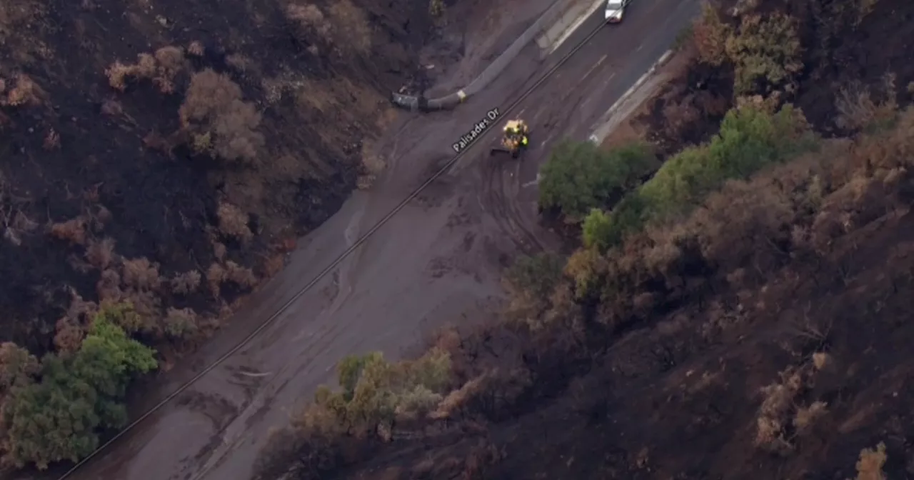 Mudflows Trigger Road Closures in Palisades Fire Burn Scar