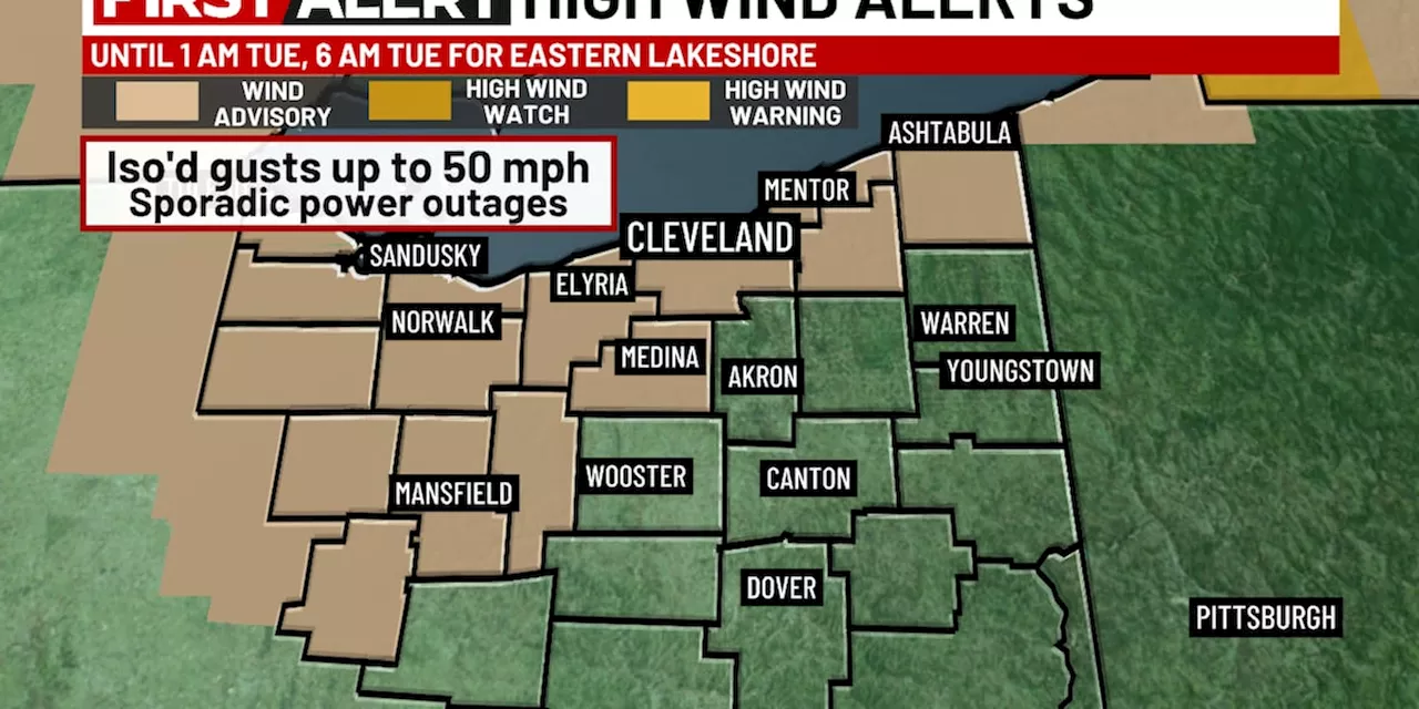 Northeast Ohio weather: Windy today, snow moves in tonight