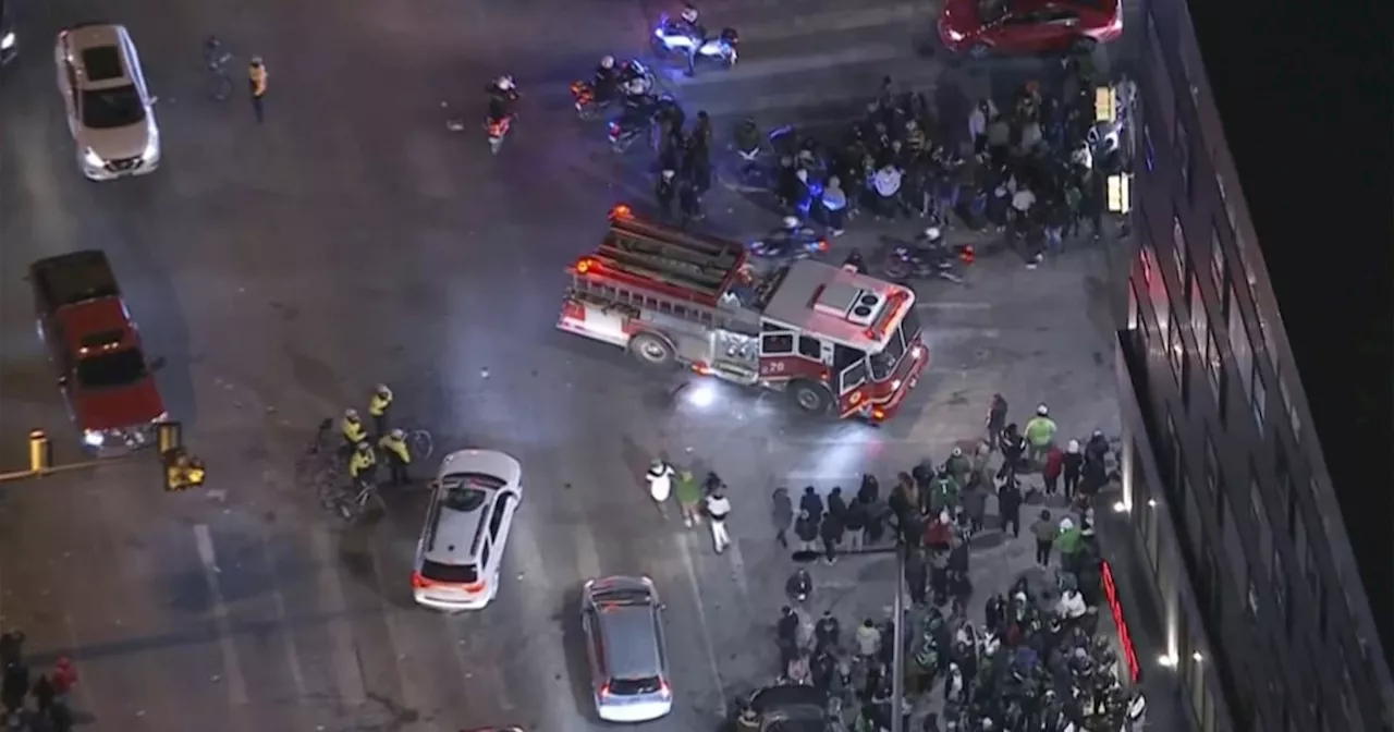 Car Hits Pedestrians Celebrating Eagles' Playoff Victory in Philadelphia