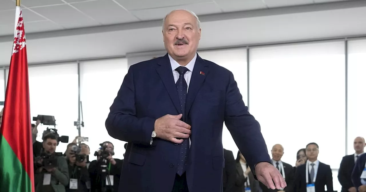 Belarusian President Lukashenko Casts Ballot in Election