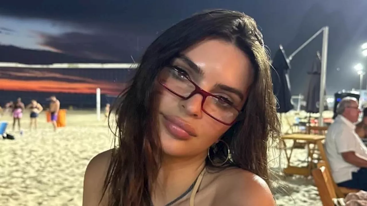 Emily Ratajkowski showcases stunning figure in stringy bikinis as she holidays in Brazil