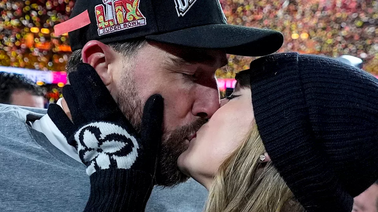 Taylor Swift can't keep her hands (and lips) off Travis Kelce making fans wonder if they are already...