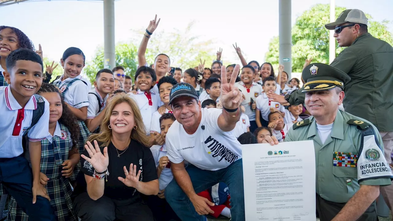 En inicio de clases, alcalde Char anuncia $21 mil millones para obras en IED Evardo Turizo