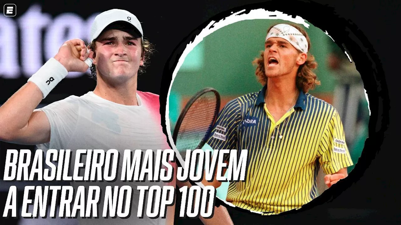 João Fonseca faz história no tenis brasileiro ao entrar no top 100