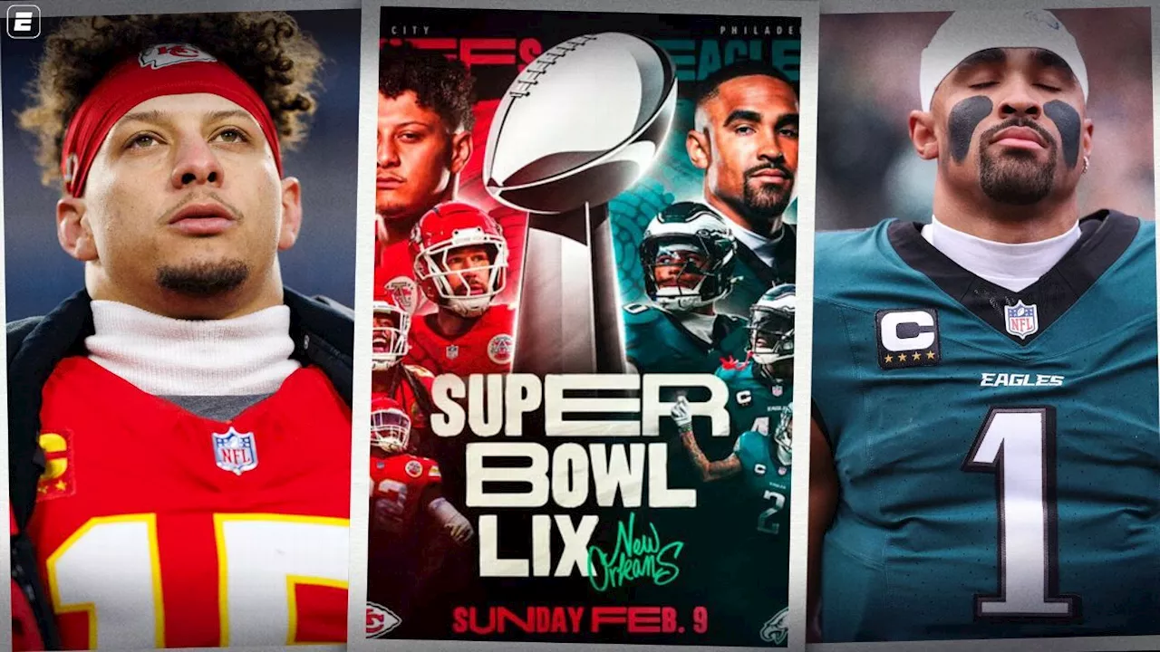 O que Mahomes e Hurts disseram antes de Chiefs x Eagles no Super Bowl LIX