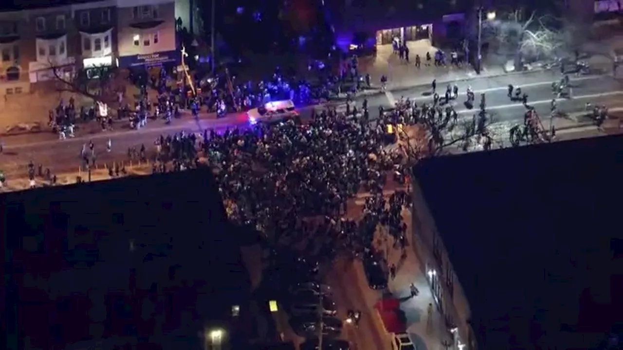 Eagles Fans Celebrate in Philly Streets After Super Bowl LIX Berth