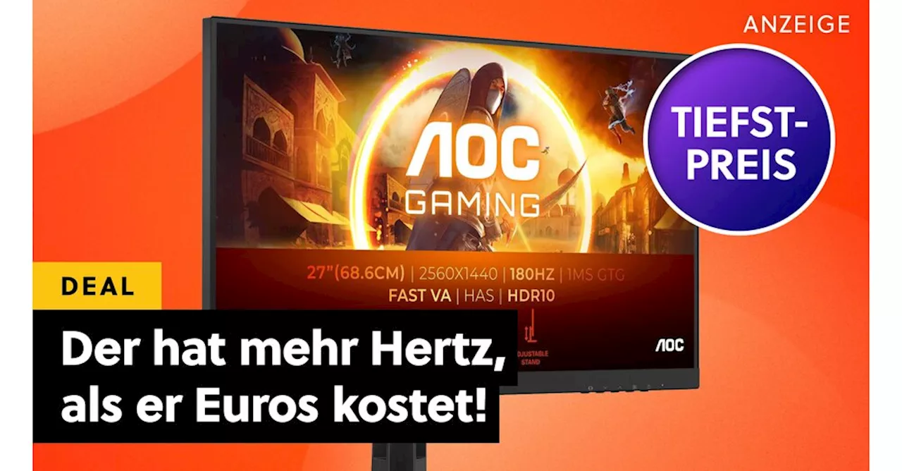 AOC Gaming-Monitor: Tempo und Bildqualität zum Schnäppchenpreis