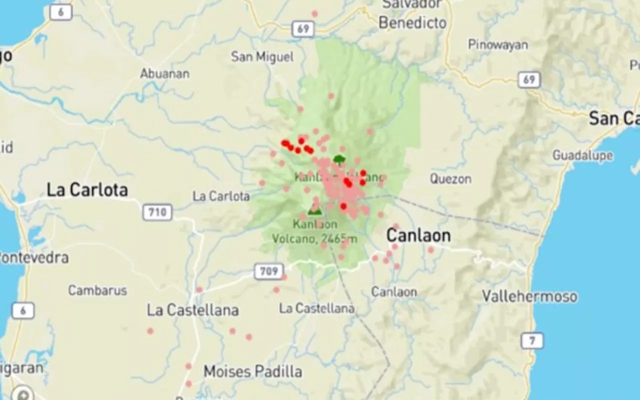 PHIVOLCS: 22 volcanic earthquakes recorded within 24 hours in Kanlaon