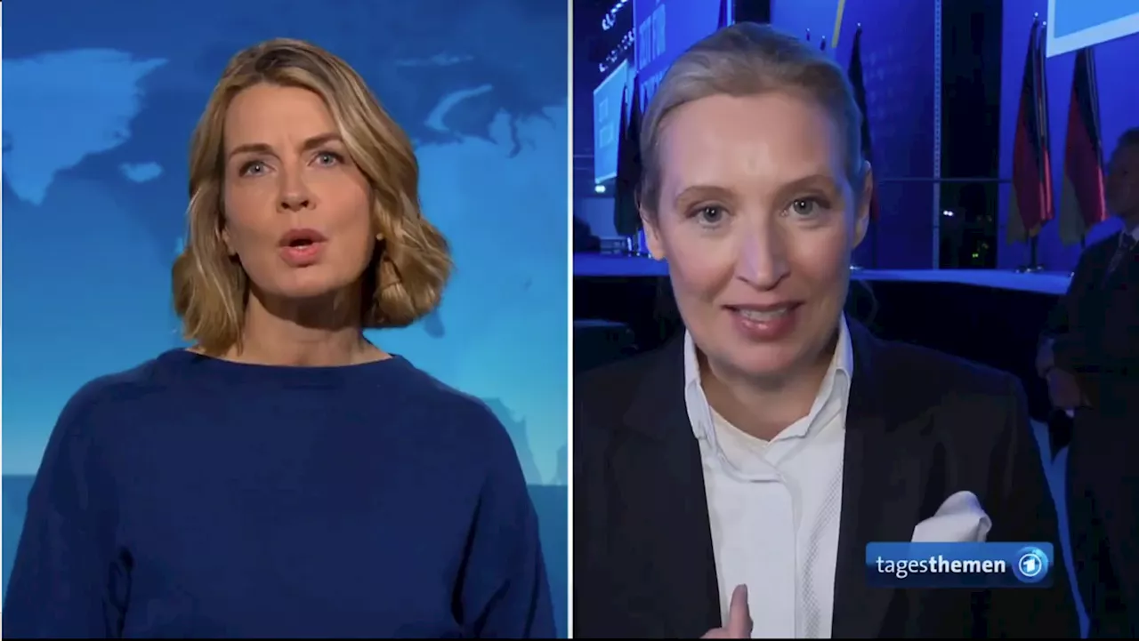 AfD-Chefin Weidel fetzt sich mit Reporterin im Live-TV