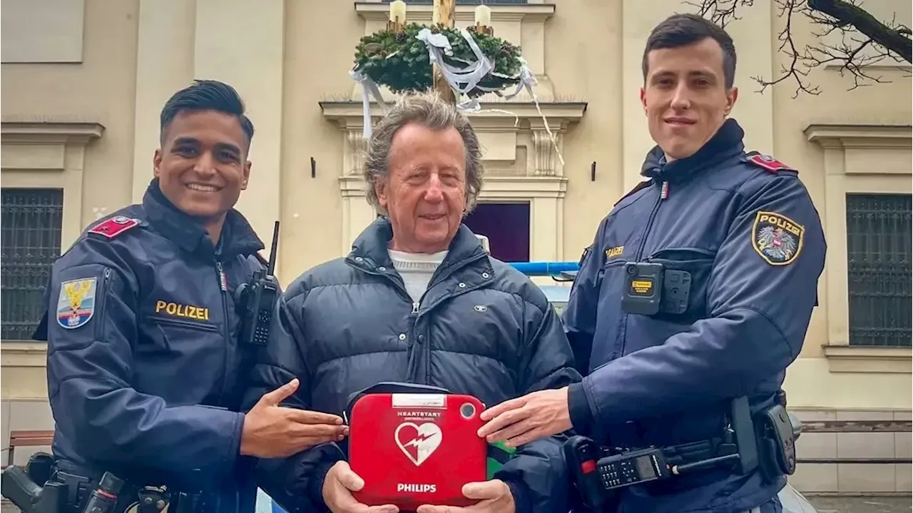 Polizisten in Wien retten Leben mit Defibrillator