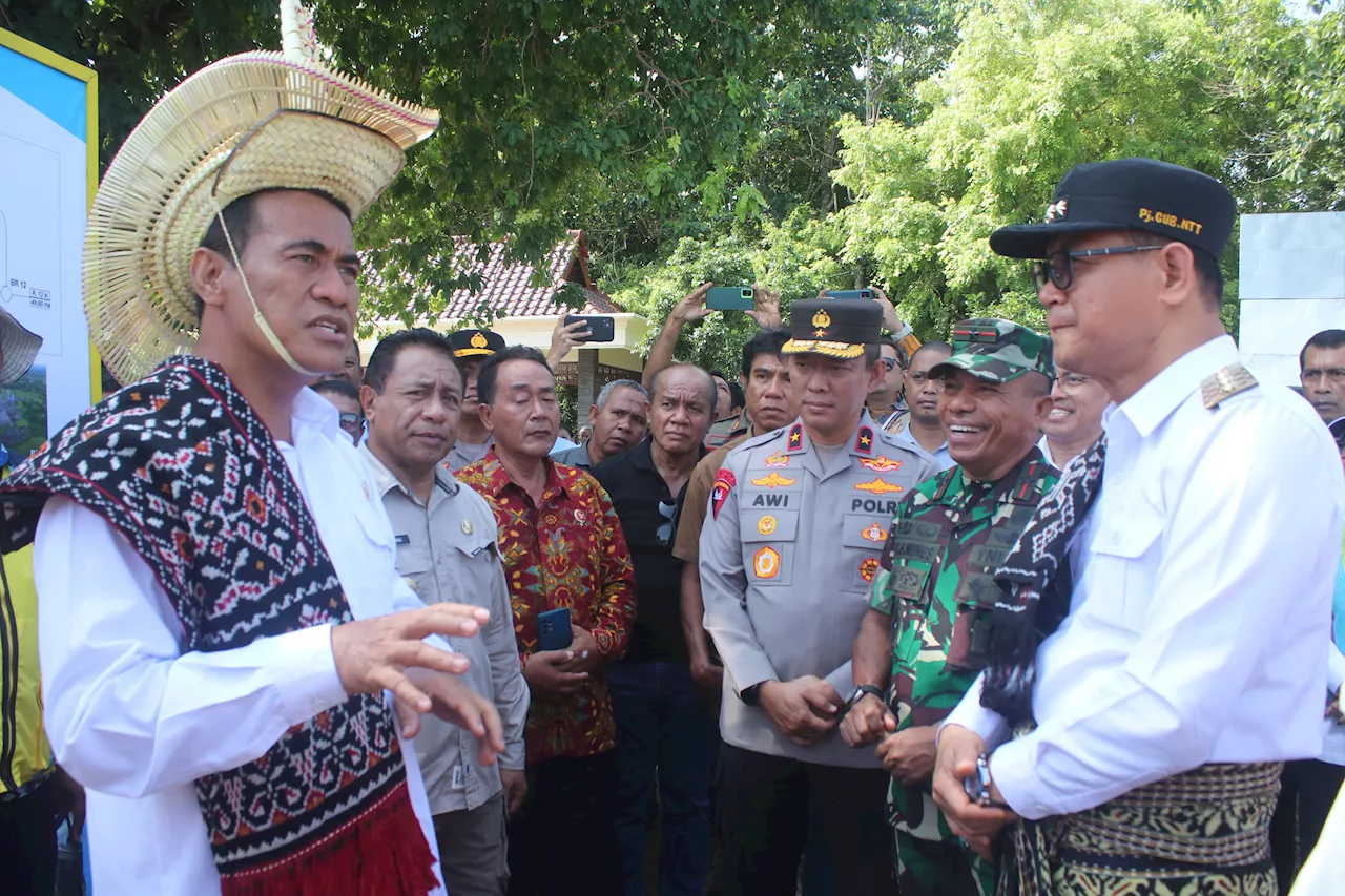 Mentan Amran Tinjau Bendungan di NTT, Pastikan Perbaikan Saluran Irigasi